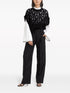 contrast-border poplin shirt